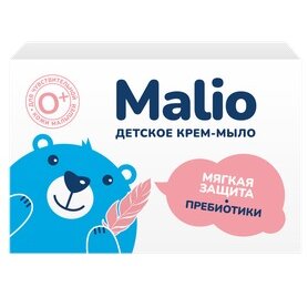Крем-мыло туалетное детское Malio Мягкая защита с пребиотиком 90 г
