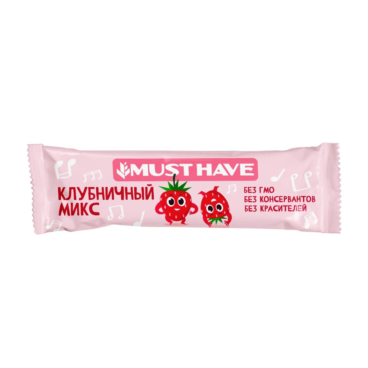 Батончик Must have полезный перекус Клубничный микс 25 г