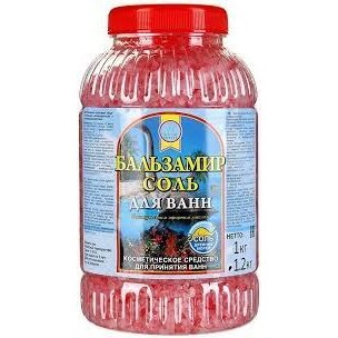 Бальзамир соль для ванн антицеллюлитная с эфирным маслом банка 1.2 кг