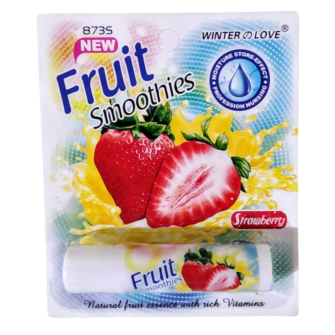 Помада гигиеническая Winter Love Fruit Smoothies клубника 5,6 г
