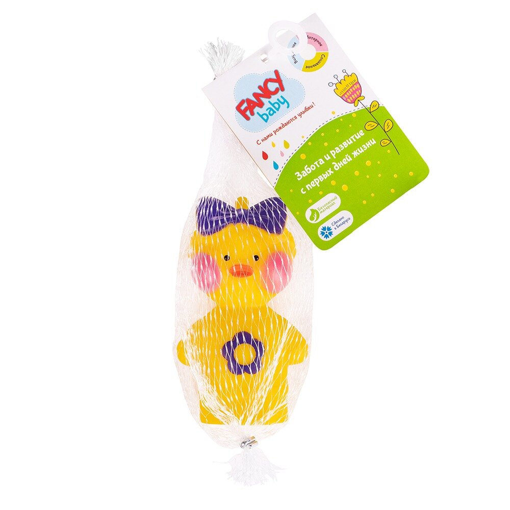 Игрушка для ванной Fancy Baby Уточка с щечками арт. BATH10