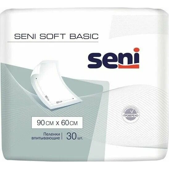 Пеленки Seni Soft Basic 90х60 см 30 шт.