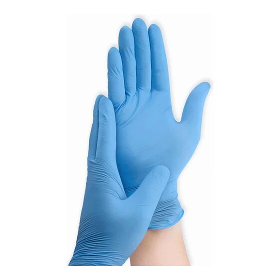 Перчатки Адванта смотровые нитриловые н/стер., суперчувствительные р.M 5 пар