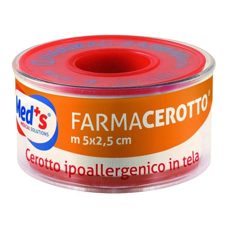 Пластырь текстильный фиксирующий Farmacerotto tela белый 2,5смх5м