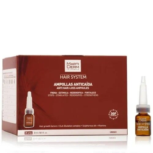 Сыворотка против выпадения волос Hair System Martiderm ампулы 3 мл 28 шт.