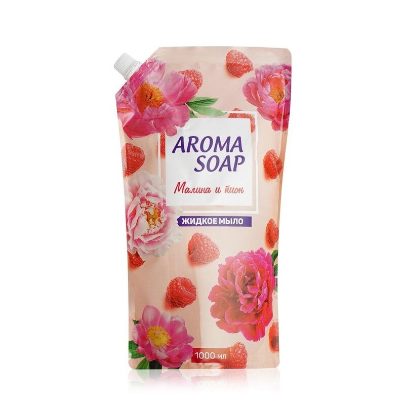 Жидкое мыло Aroma Soap Малина и пион 1 л