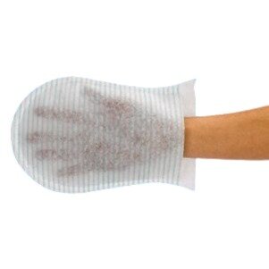 Рукавицы для мытья Abena пропитанные PH нейтральным мылом 25х17см