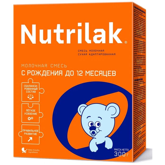 Смесь сухая молочная Nutrilak 0-12 мес 300 г