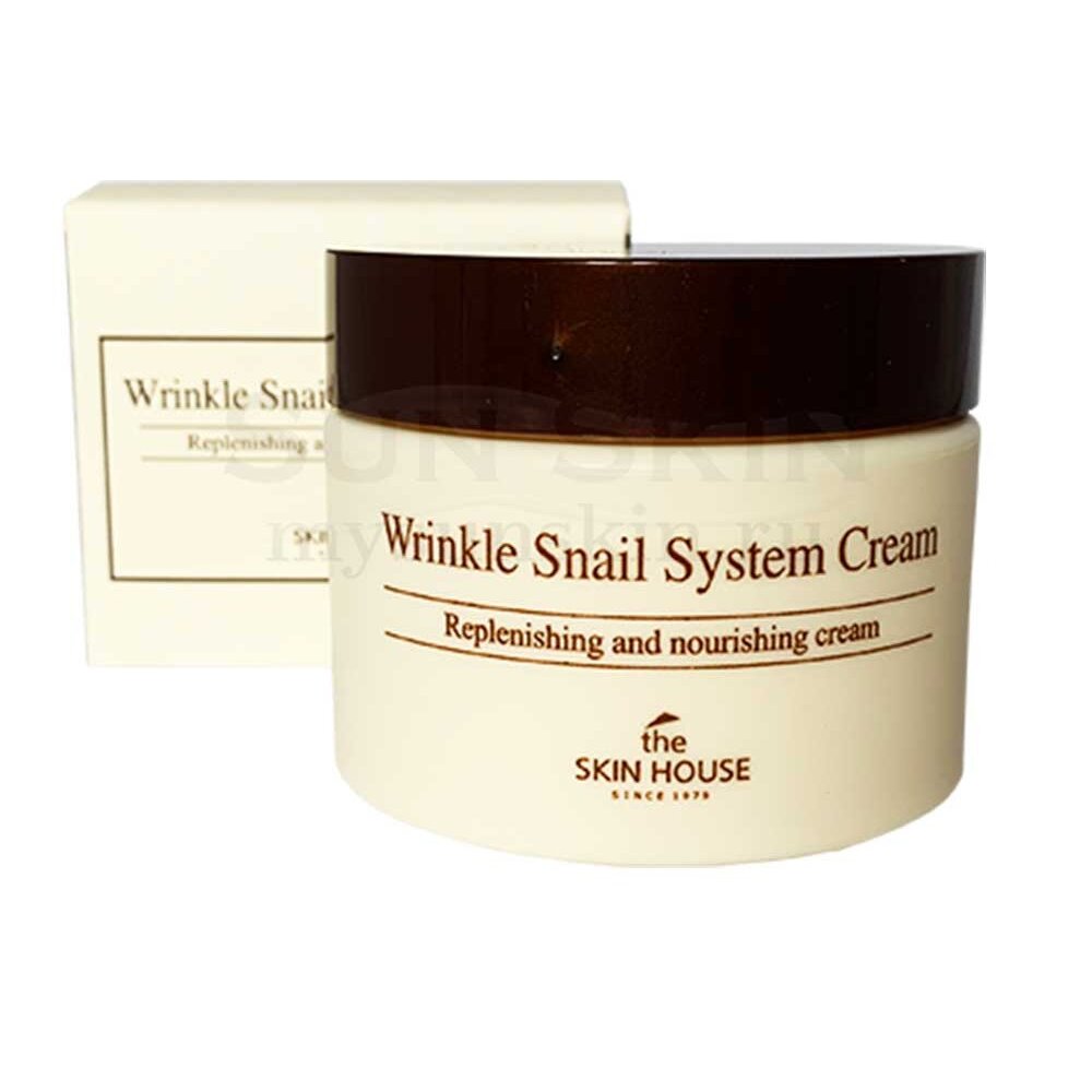 Крем для лица The Skin House с экстрактом улитки омолаживающий Wrinkle Snail System Cream 50 мл
