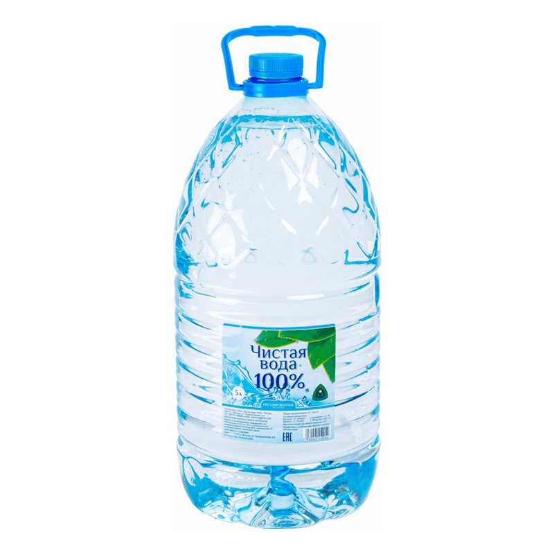 Вода питьевая негазированная Чистая вода ПЭТ 5 л