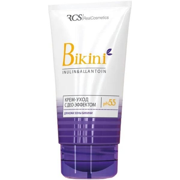 Крем-уход интимный для кожи зоны бикини RCS Bikini с инулином, пантеннолом и део эффектом 50мл