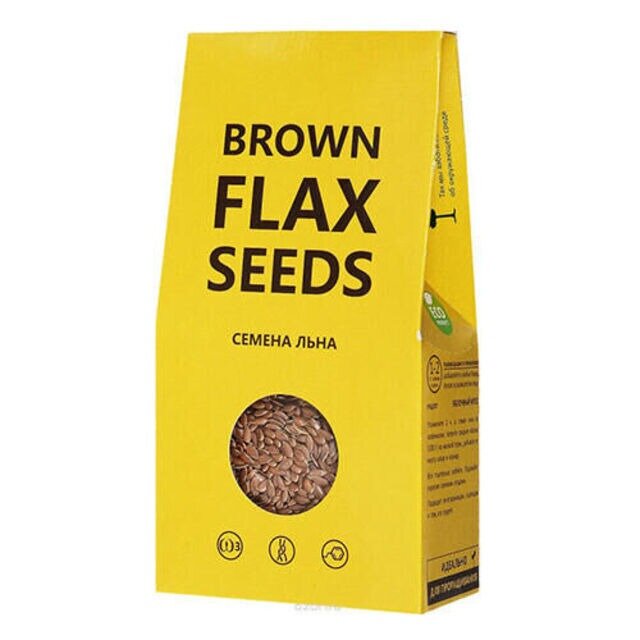 Компас здоровья семена льна brown flax seeds 150 г