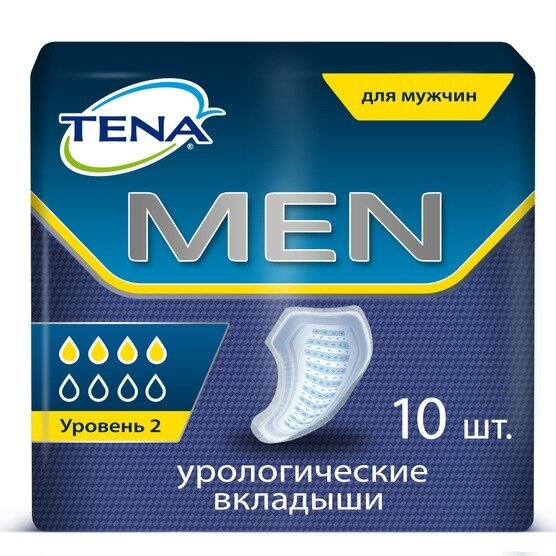 Урологические прокладки для мужчин TENA Men уровень 2 10 шт.