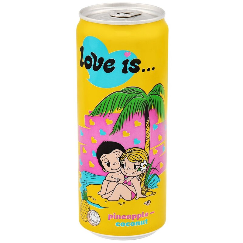 Love is напиток газированный ананас/кокос 0.33 л