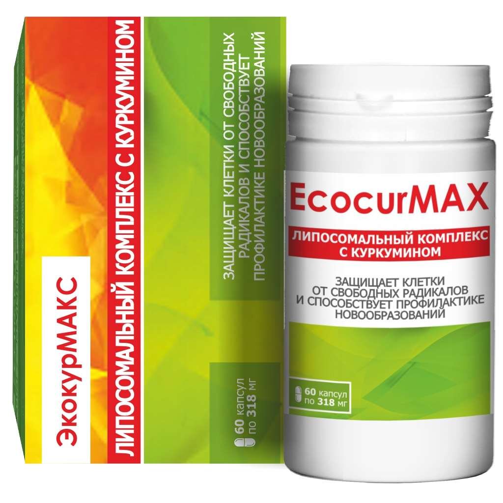 ЭкокурМакс липосомальный комплекс с куркумином Вектор-Медика капсулы 318 мг 60 шт.