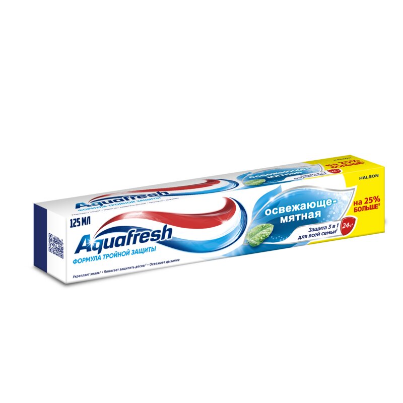 Зубная паста Aquafresh Освежающе-мятная 125 мл