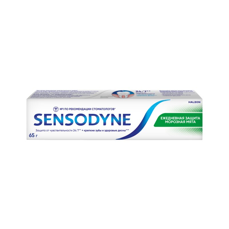 Зубная паста Sensodyne Ежедневная защита Морозная мята 65 г