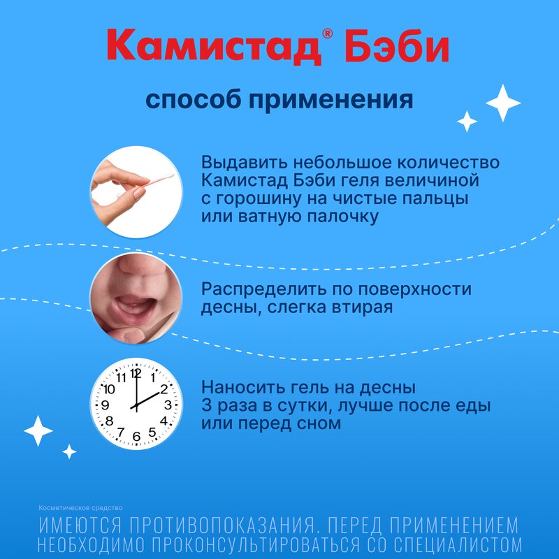 Камистад бэби гель при прорезывании зубов 20 г