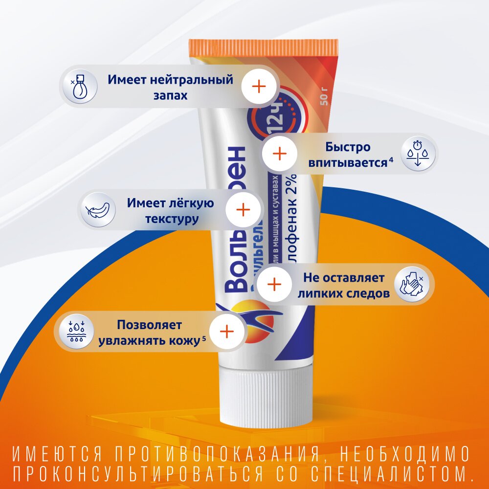 Вольтарен Эмульгель гель для наружного применения 2% 50 г