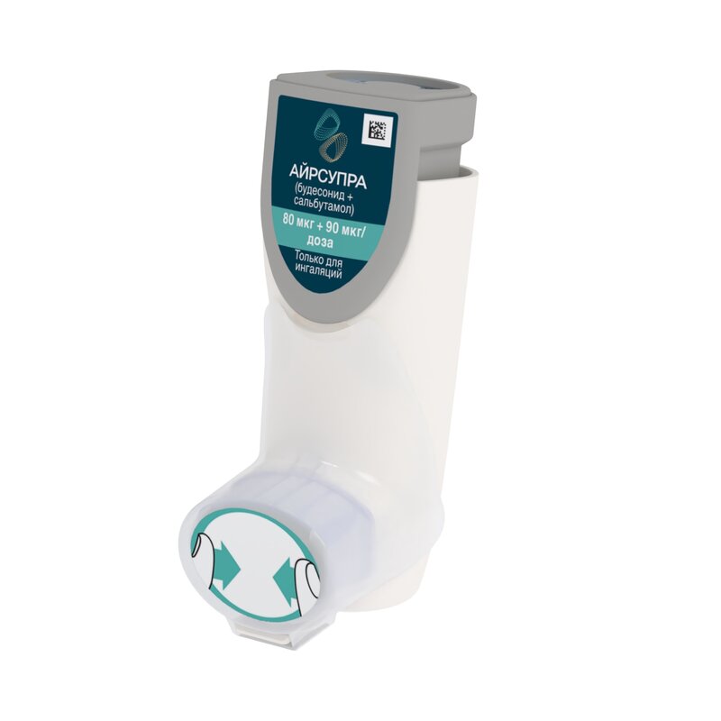 Айрсупра аэрозоль для ингаляций дозированный 80 мкг/доза+90 мкг/доза 120 доз