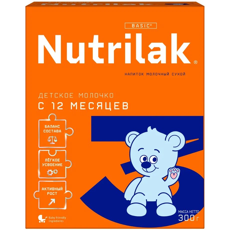 Смесь сухая молочная Nutrilak 3 с 12 мес. 300 г