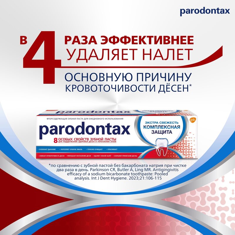 Зубная паста Parodontax Комплексная защита Экстра свежесть 75 мл