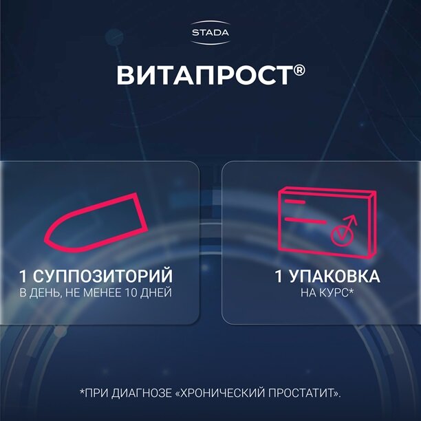 Витапрост суппозитории ректальные 10 мг 10 шт.