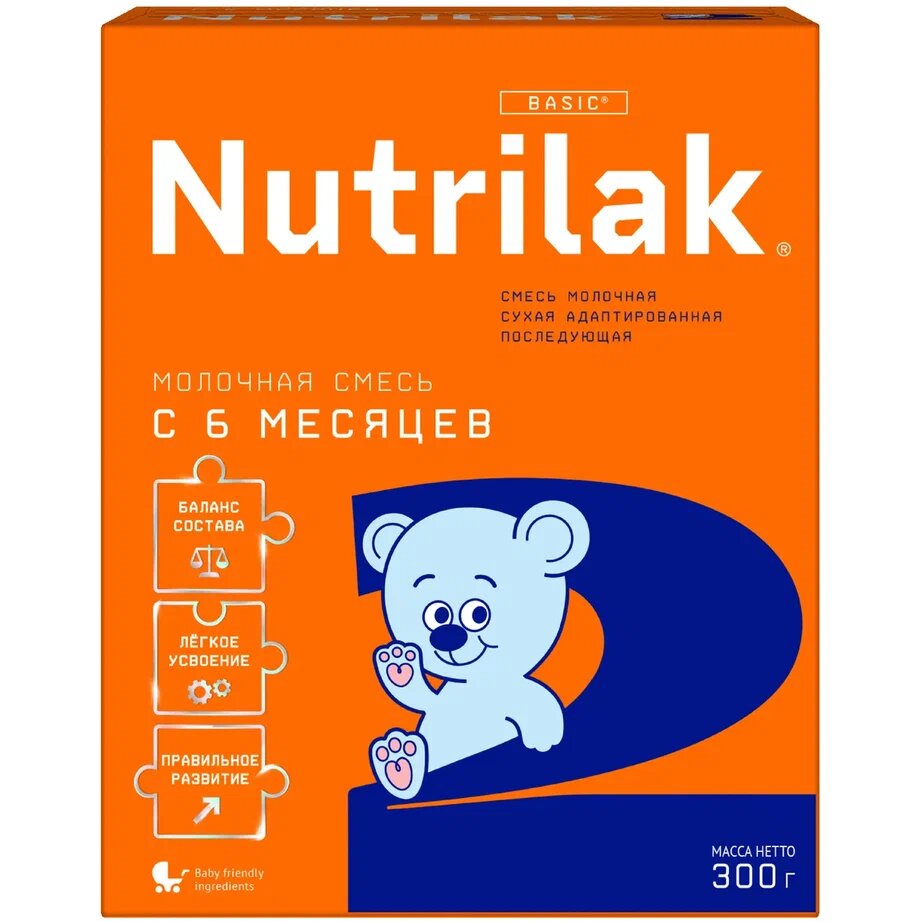 Сухая молочная смесь Nutrilak 2 с 6 мес. 300 г