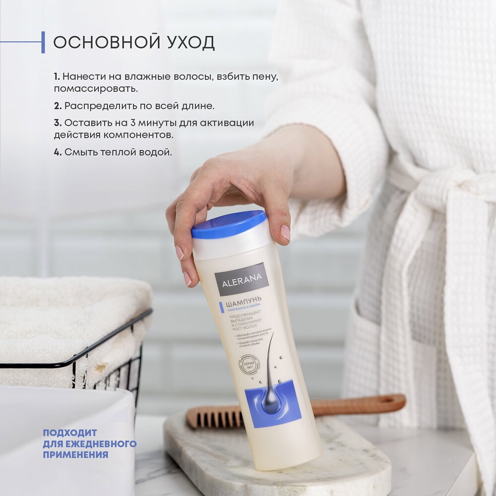 Шампунь Алерана плотность и объем 250 мл