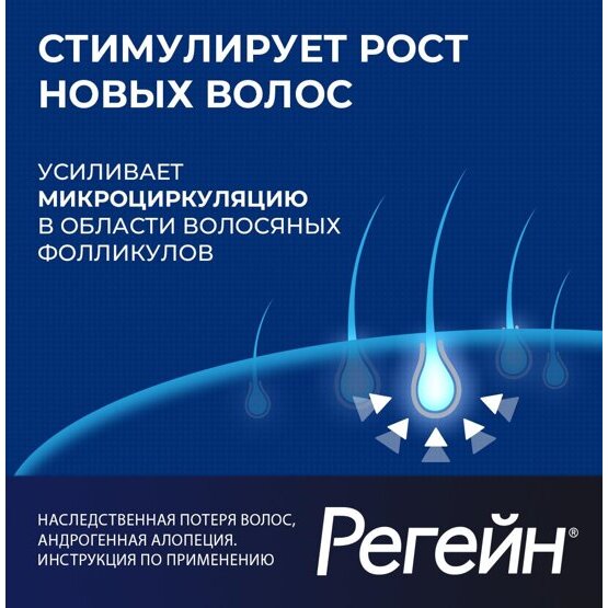 Регейн пена для наружного применения 5% аэрозоль 60 г 3 шт.