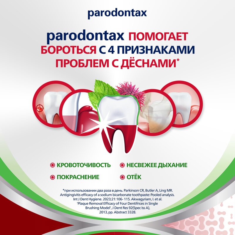Зубная паста Parodontax Комплексная защита с травами 75 мл