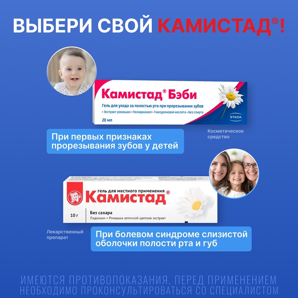 Камистад гель для местного применения 10 г туба 1 шт.