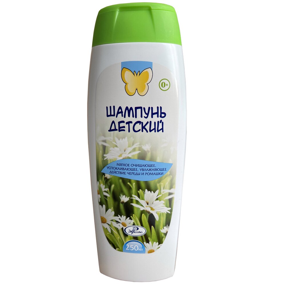 Шампунь детский Инфарма с экстрактом череды и ромашки 0+ 250 мл