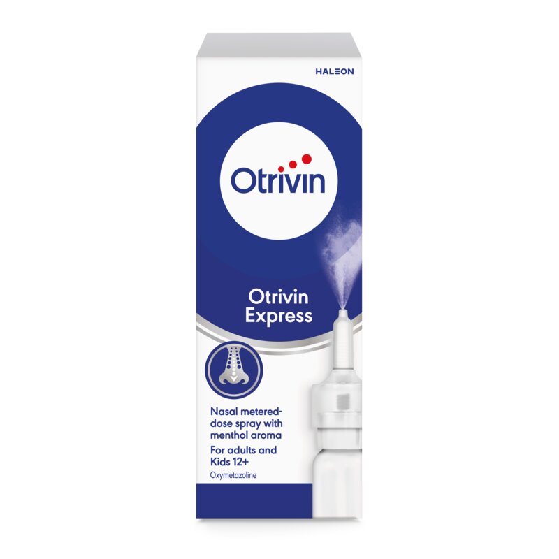 Отривин Экспресс с ментолом спрей назальный 0,05% 10 мл