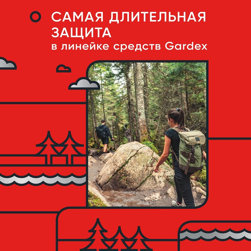 Аэрозоль-репеллент Gardex Extrem Super от комаров, мошек и других насекомых 150 мл