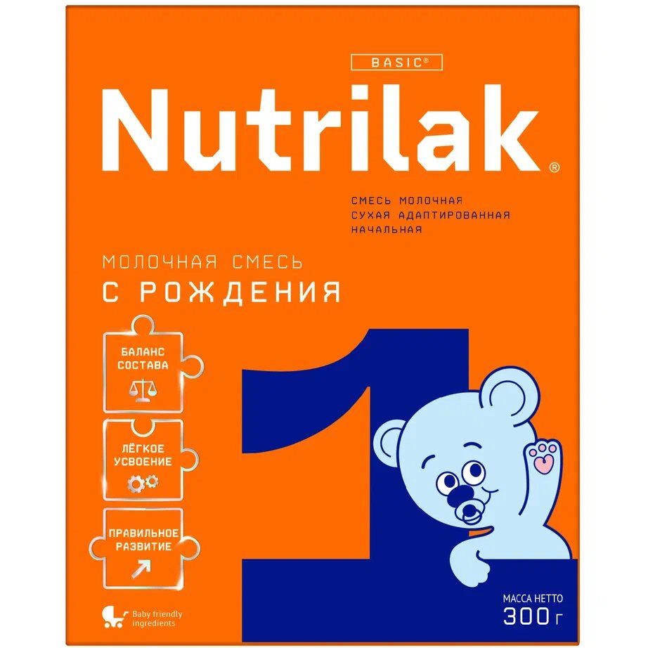 Смесь сухая молочная адаптированная начальная для детей 0 мес. 1 Nutrilak/Нутрилак 300г