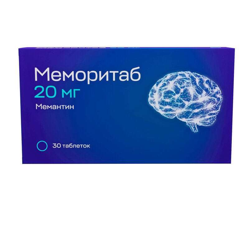 Меморитаб таблетки диспергируемые 20 мг 30 шт.