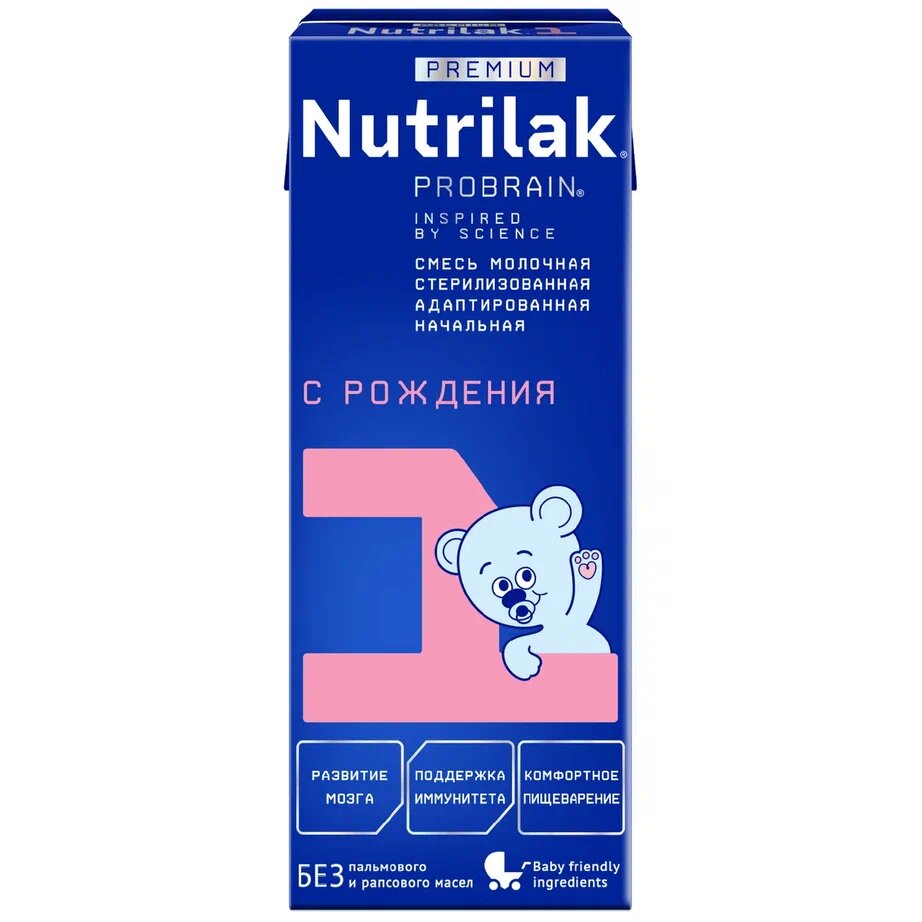 Молочная смесь Nutrilak 1 стерилизованная жидкая с 0 мес., 200 г