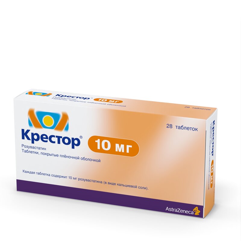 Крестор таблетки 10 мг 28 шт.