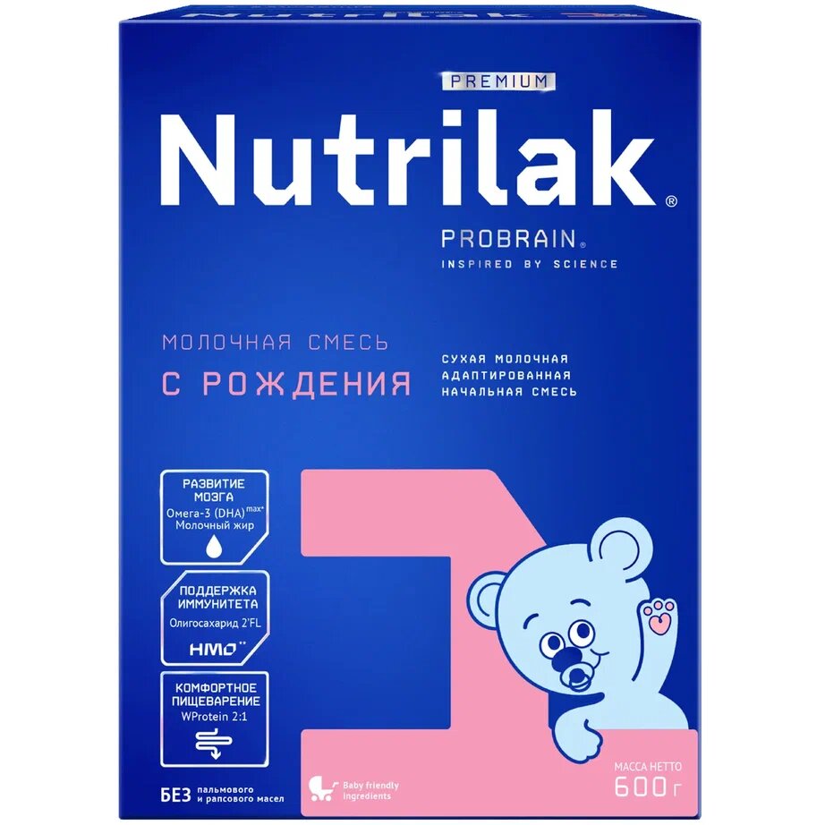 Nutrilak 1 Premium Сухая молочная смесь с 0 мес., 600 г