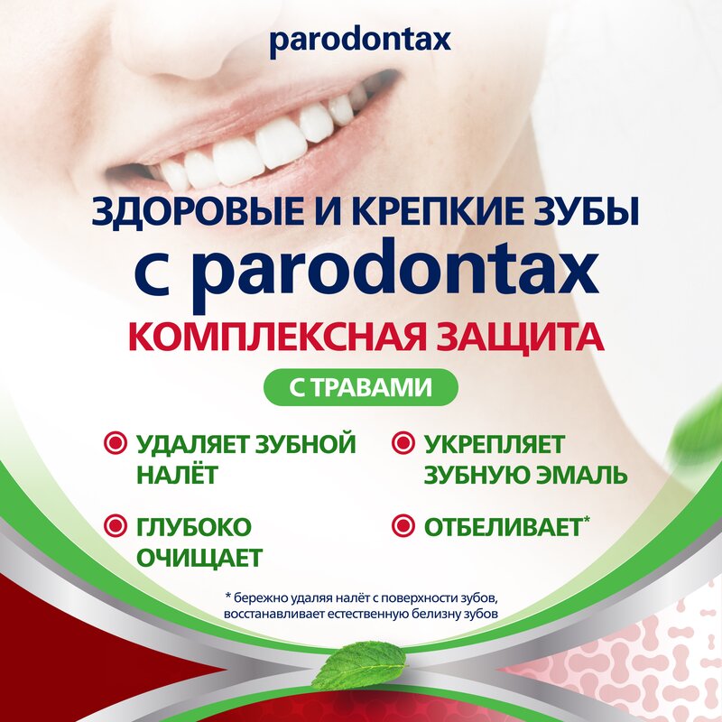 Зубная паста Parodontax Комплексная защита с травами 75 мл