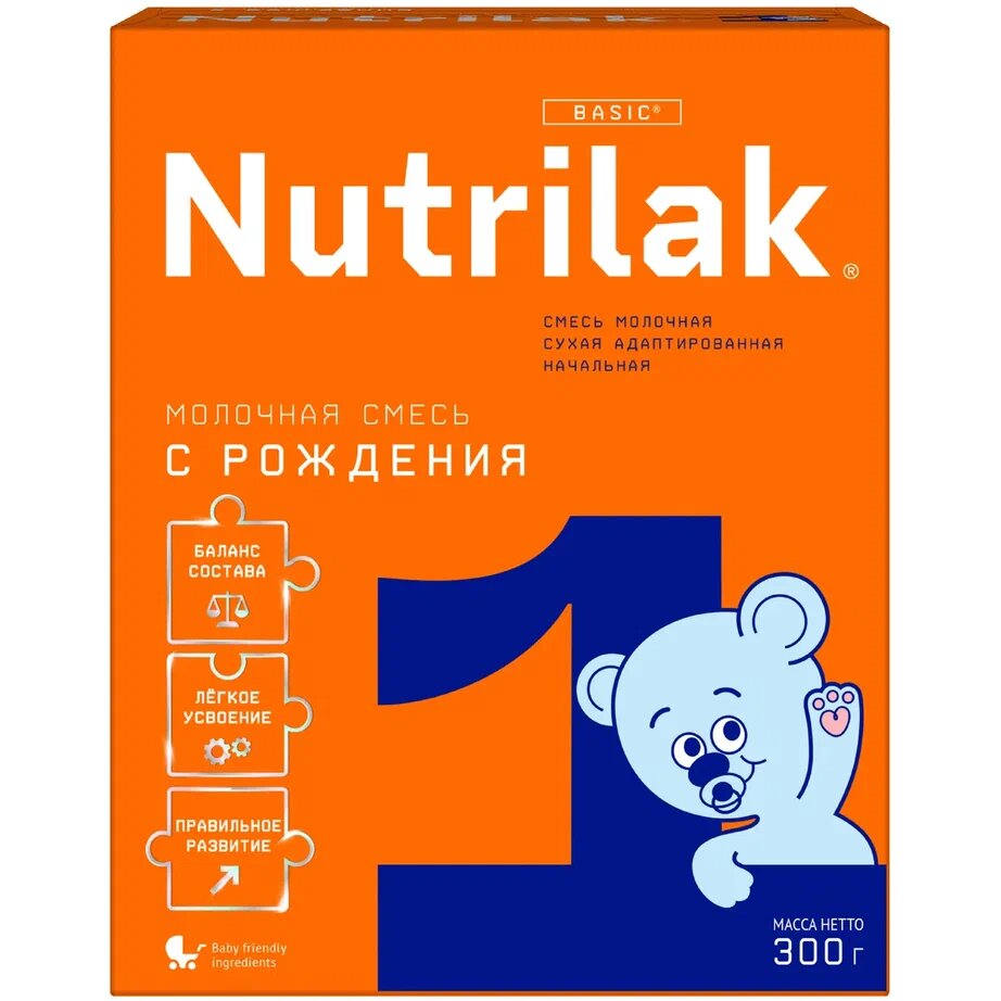Смесь сухая молочная адаптированная начальная для детей 0 мес. 1 Nutrilak/Нутрилак 300г