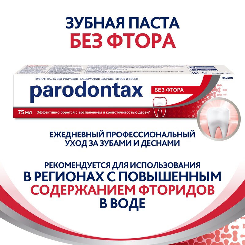 Зубная паста Parodontax без фтора 75 мл
