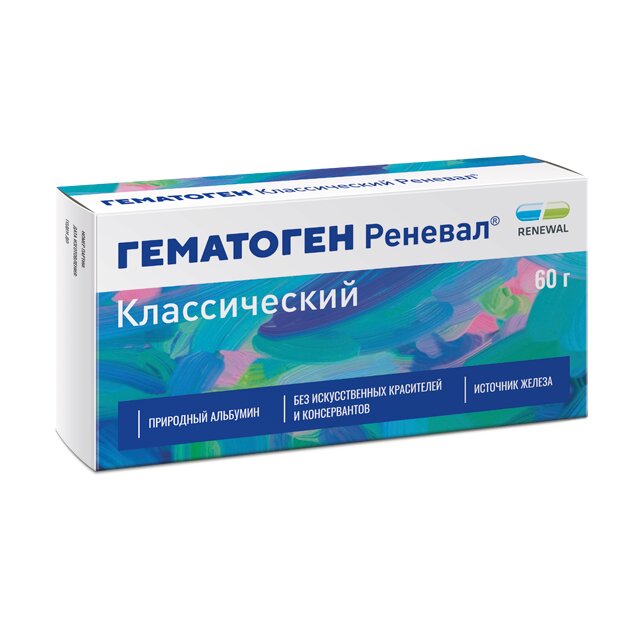 Гематоген классический Реневал плитка 60 г