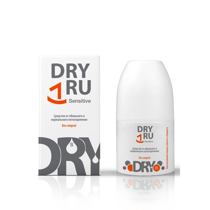 Средство от обильного и нормального потоотделения Dru Ru Sensitive для чувствительной кожи 50 мл 1 шт.