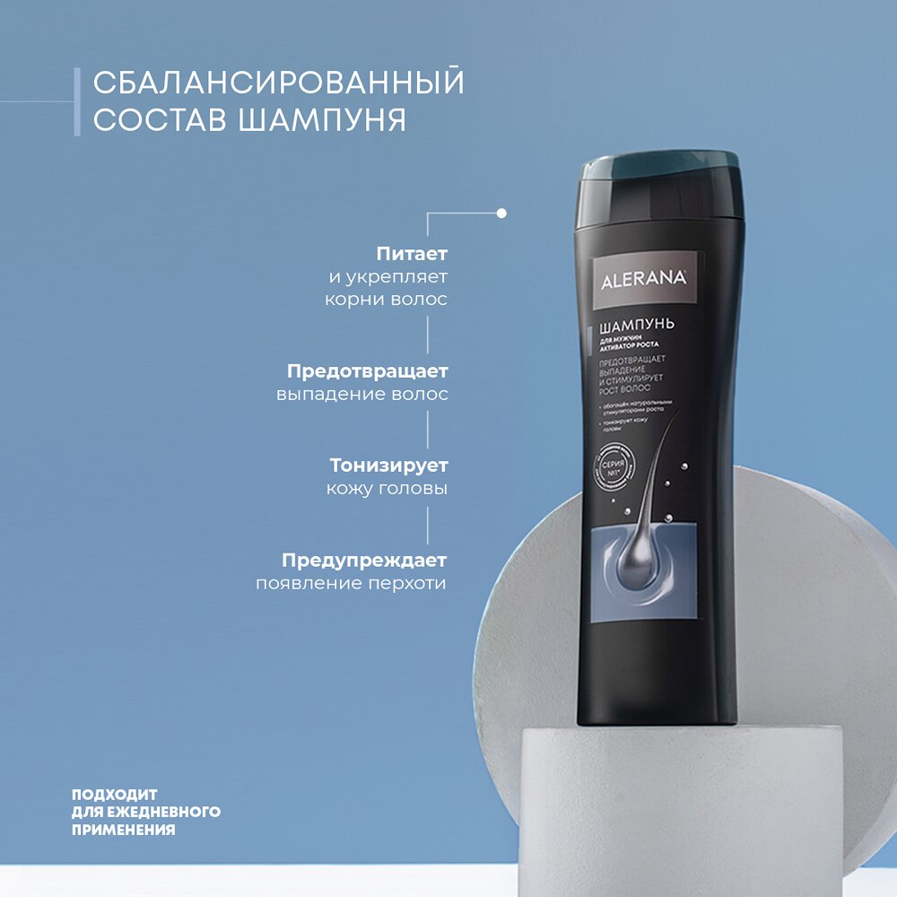 Шампунь для мужчин Алерана активатор роста 250 мл