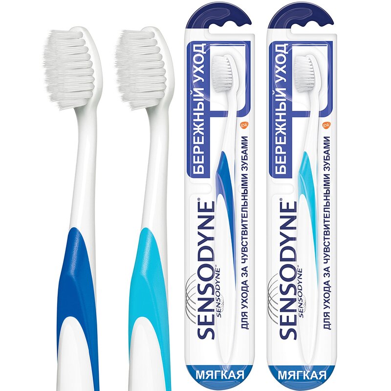 Зубная щетка Sensodyne Бережный уход мягкая 1 шт.