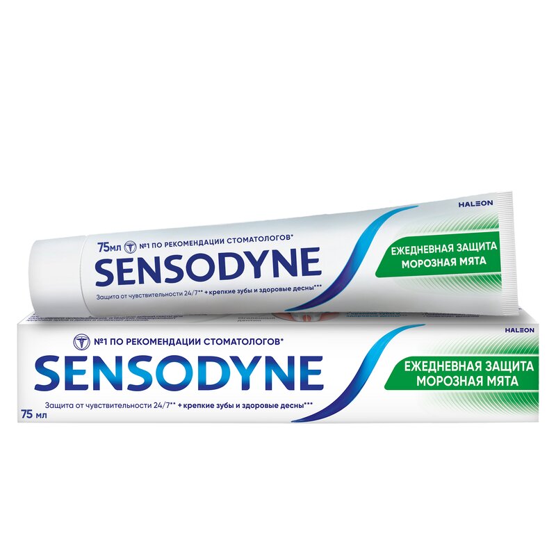 Зубная паста Sensodyne Ежедневная защита Морозная мята 75 мл