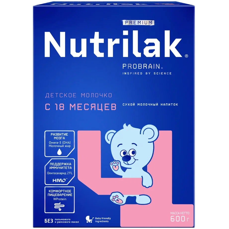 Молочко детское сухое Nutrilak Premium 4 600 г