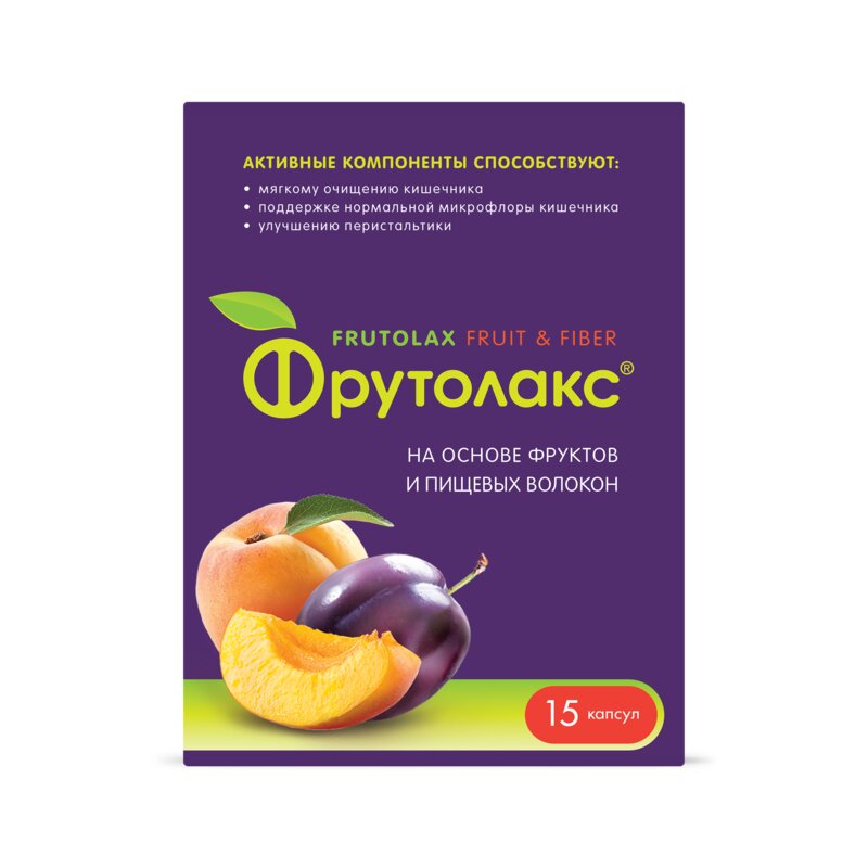 Фрутолакс капсулы 0,35 г 15 шт.